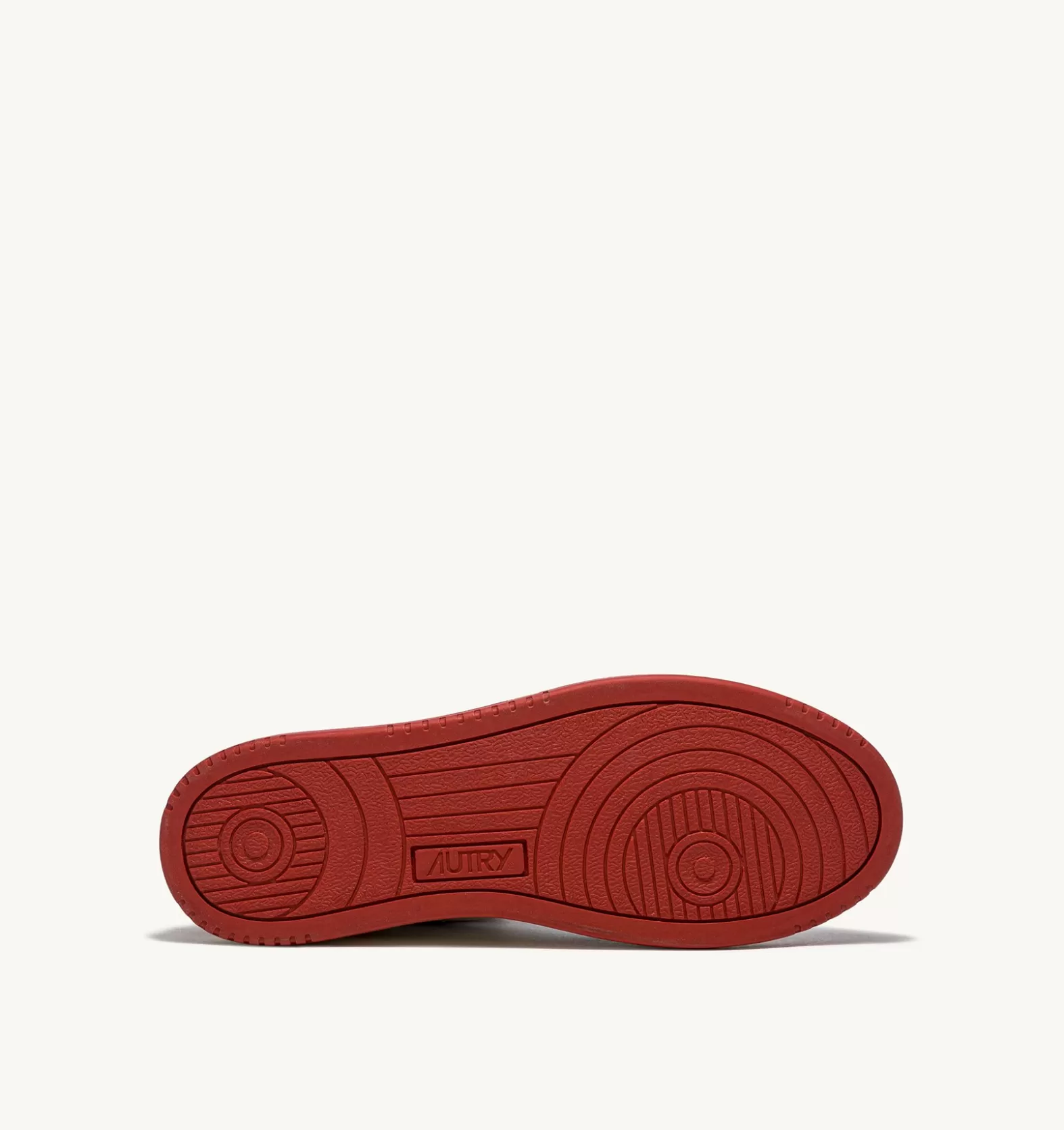 Medalist^AUTRY Medalist Mid Sneakers In Two-Tone Leather Color White And Red