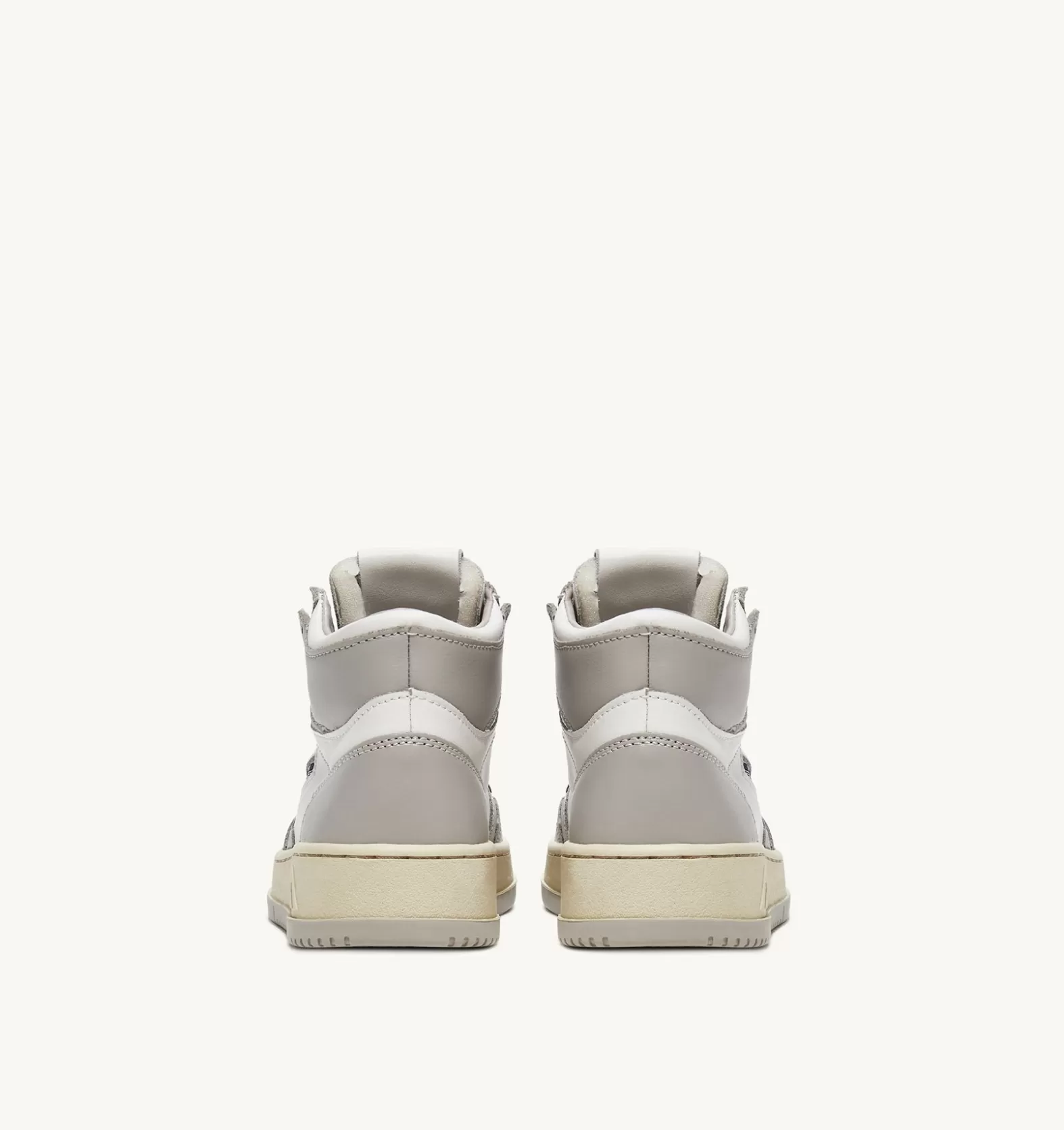 Medalist^AUTRY Medalist Mid Sneakers In Two-Tone Leather Color White And Vapor