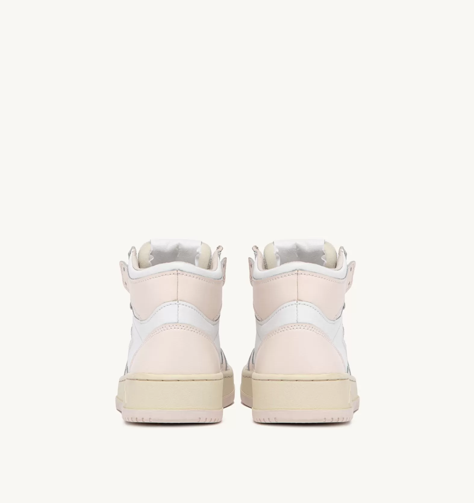 Medalist^AUTRY Medalist Mid Sneakers In White And Pink Leather