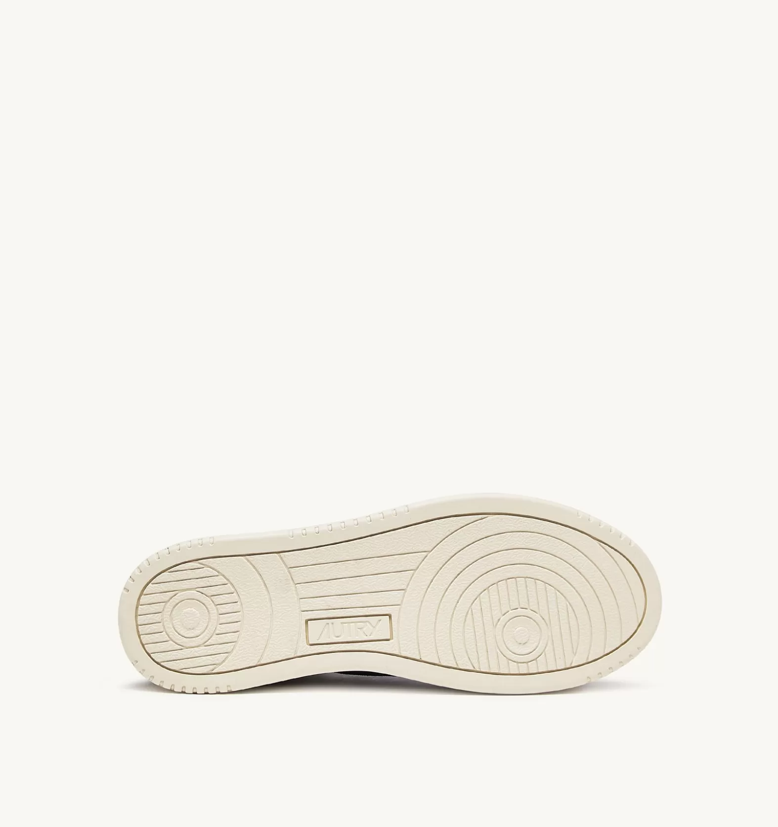 Open^AUTRY Open Mid Sneakers In Leather Color White And Academy Blue
