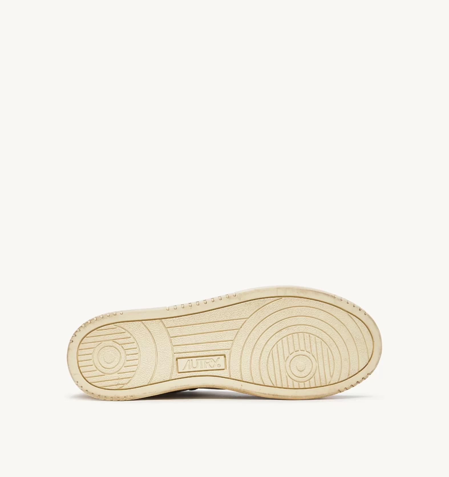 Super Vintage^AUTRY Super Vintage Low Sneaker In White, Brown And Honey Color Leather