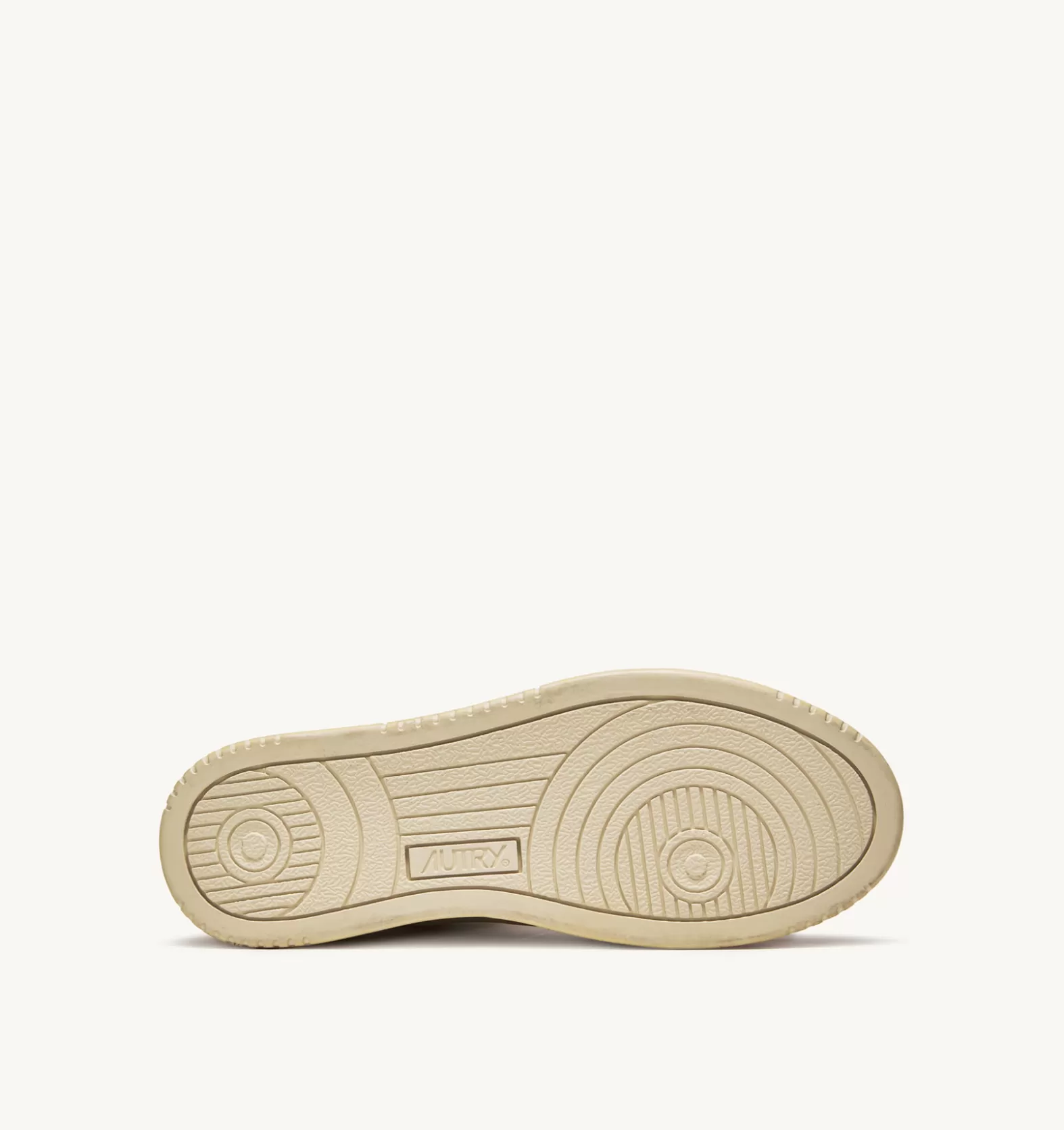 Super Vintage^AUTRY Super Vintage Medalist Low Sneakers In White And Blue Yellowing Effect Leather