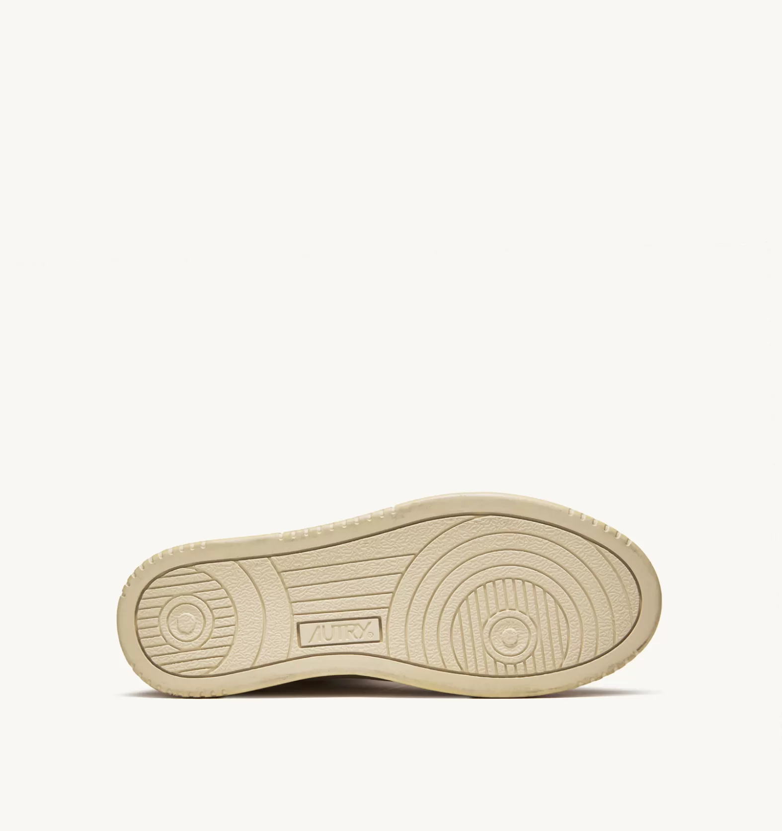 Super Vintage^AUTRY Super Vintage Mid Sneakers In Yellowing Effect Leather Color White