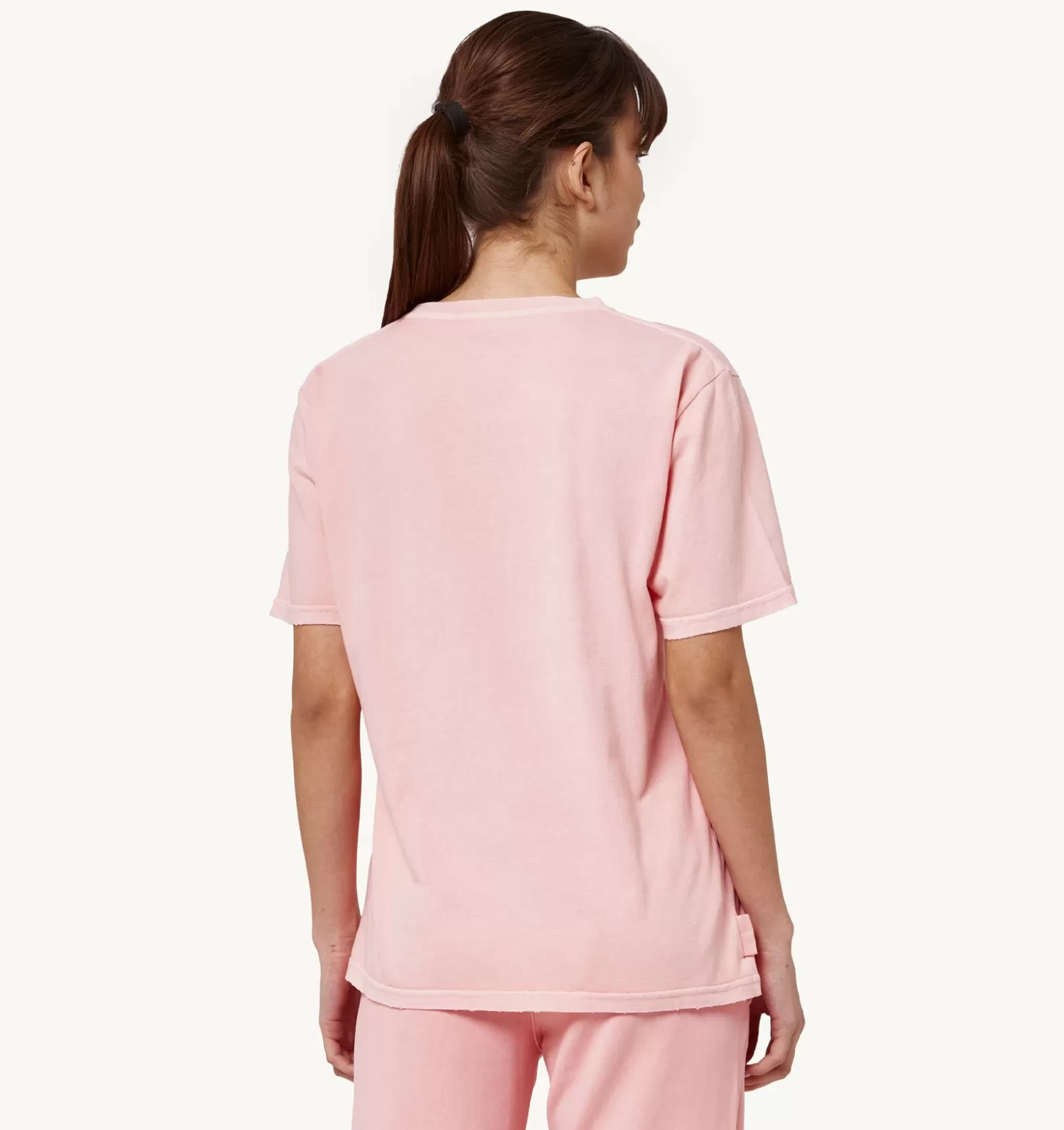 Top^AUTRY Supervintage Crew Neck T-Shirt Color Pink