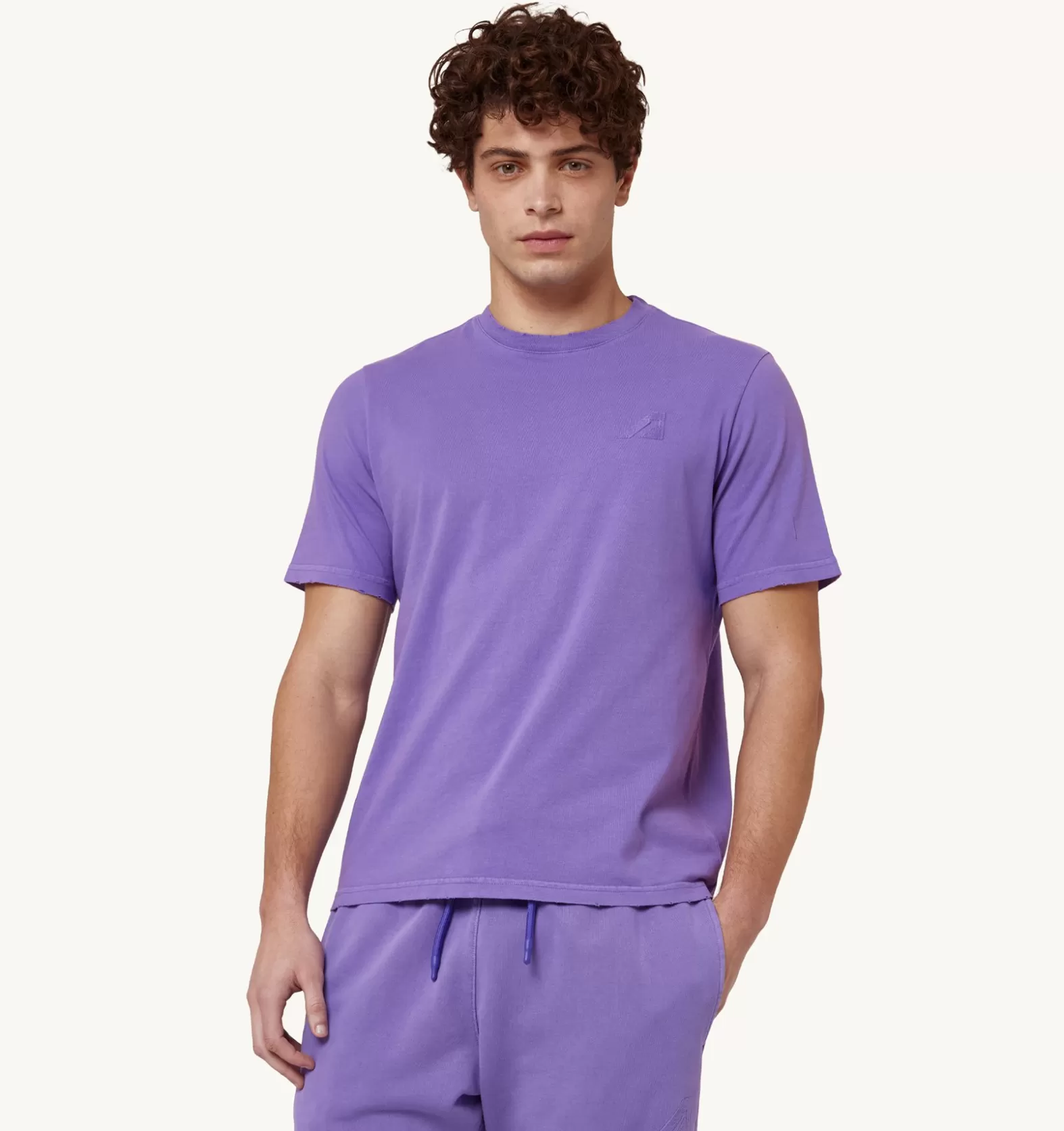 Top^AUTRY Supervintage Crew Neck T-Shirt Color Purple