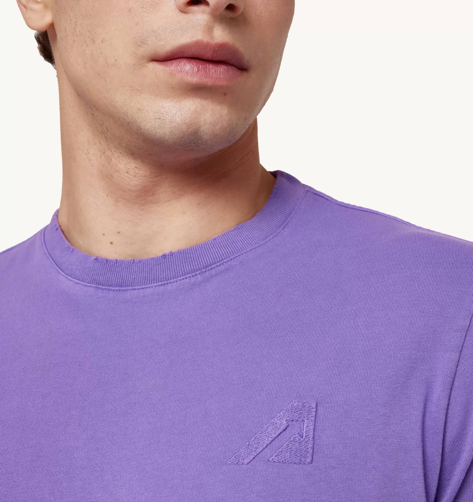 Top^AUTRY Supervintage Crew Neck T-Shirt Color Purple