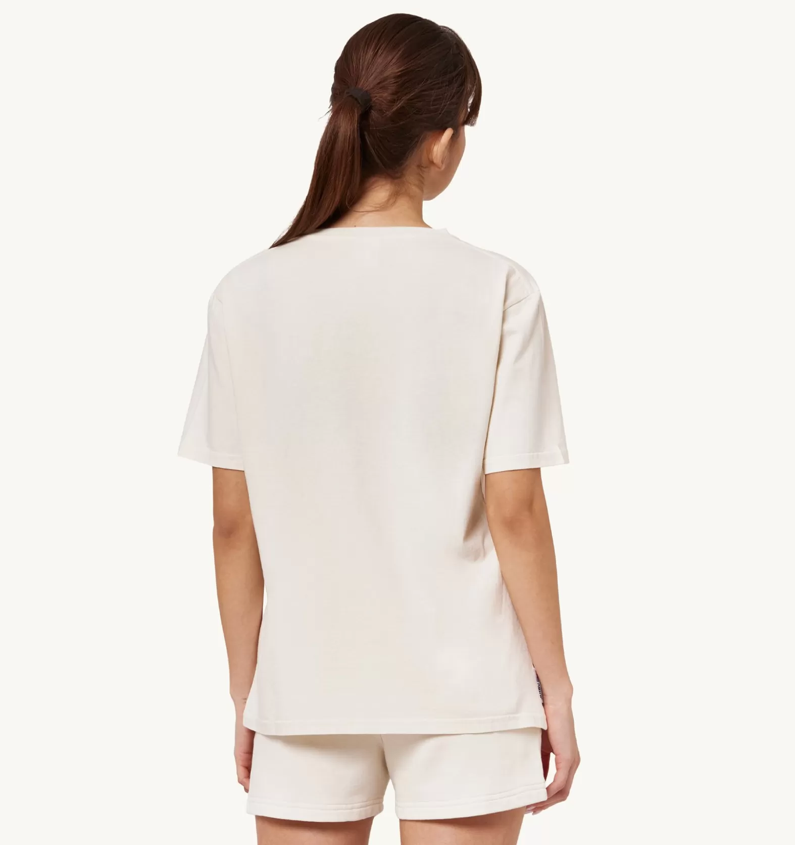 Top^AUTRY Tennis Academy Crew Neck T-Shirt Color Ivory White
