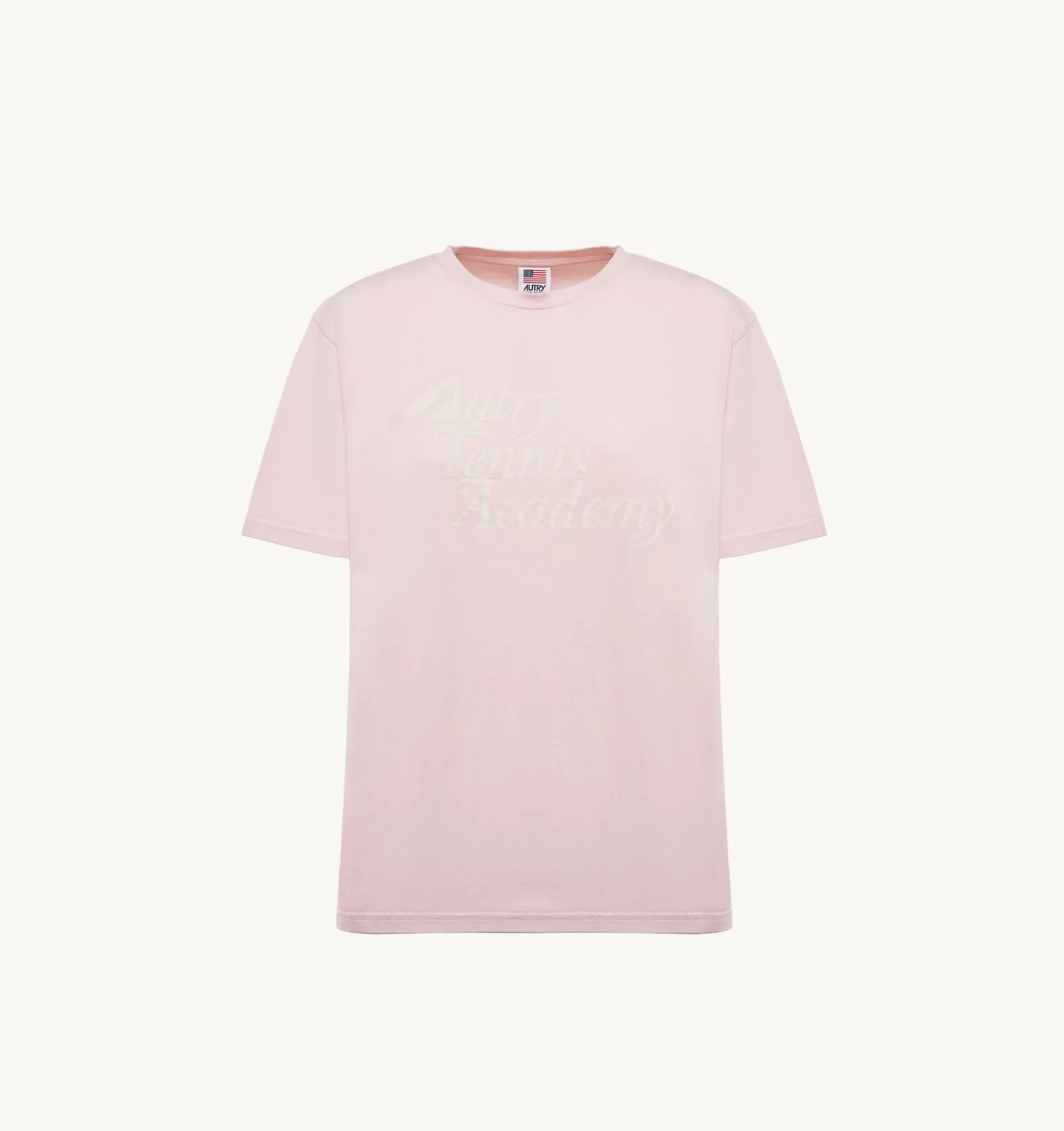 Top^AUTRY Tennis Academy Crew Neck T-Shirt Color Pink
