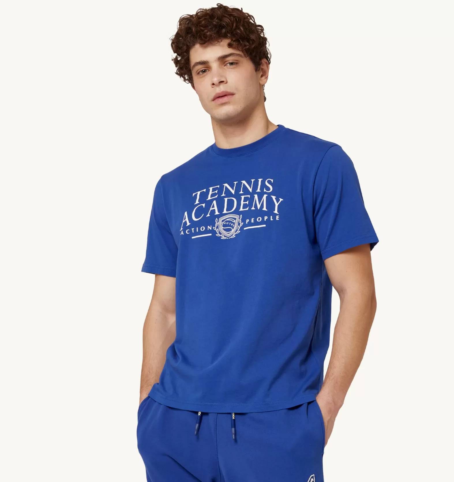Top^AUTRY Tennis Crew Neck T-Shirt Color Blue