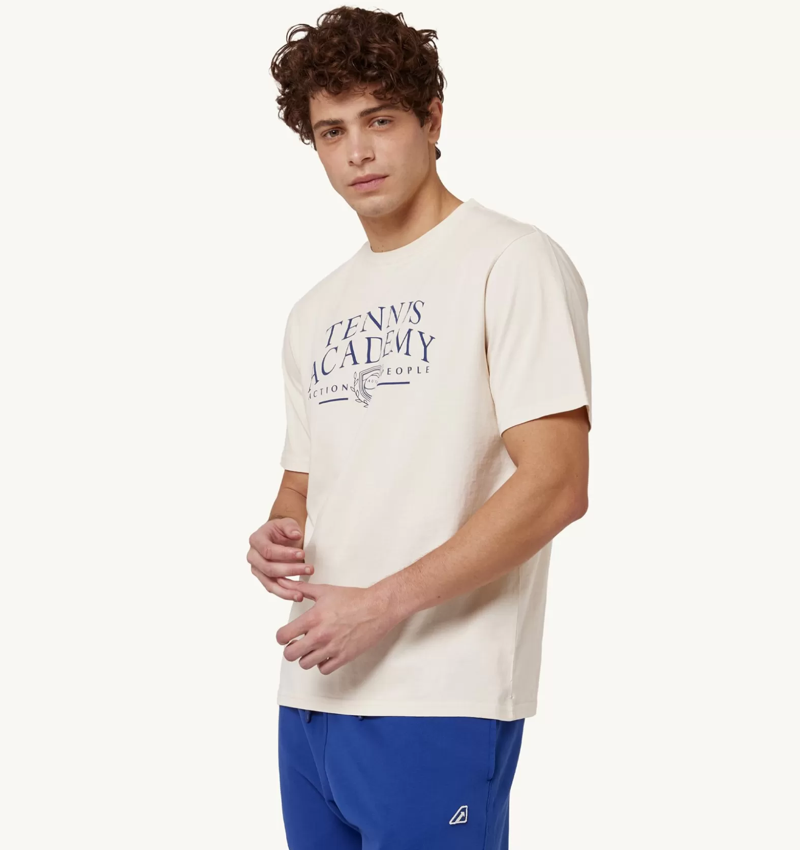 Top^AUTRY Tennis Crew Neck T-Shirt Color Ivory White