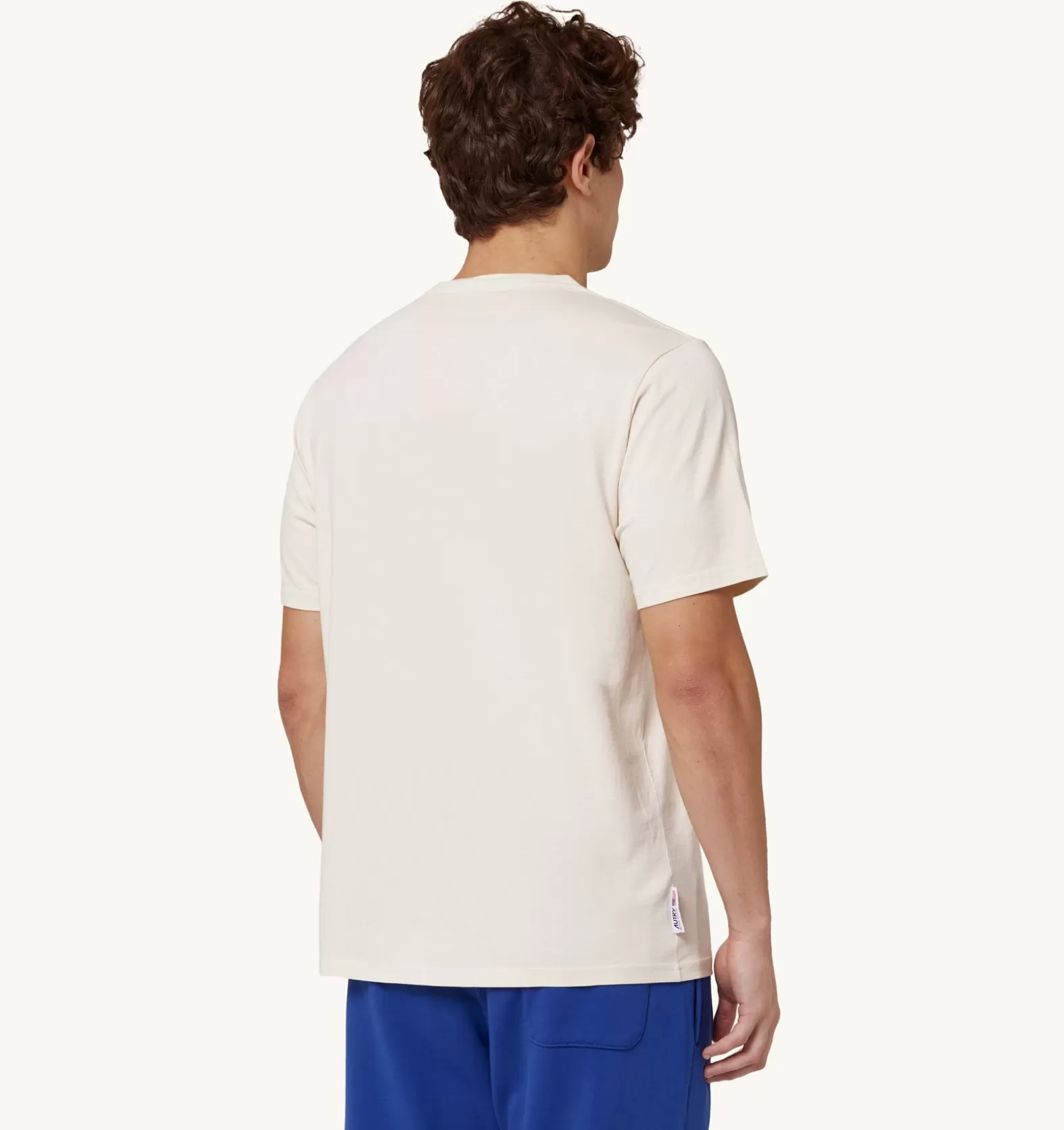 Top^AUTRY Tennis Crew Neck T-Shirt Color Ivory White
