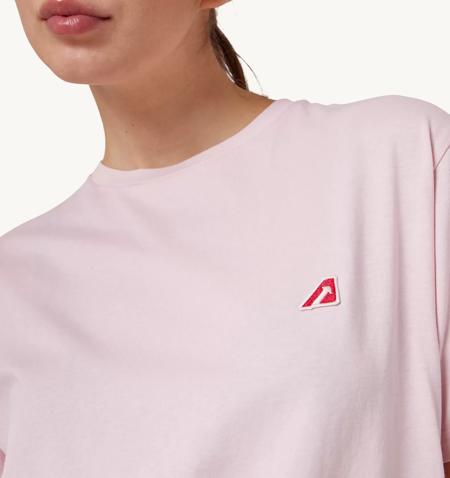 Top^AUTRY Tennis Crew Neck T-Shirt Color Pink