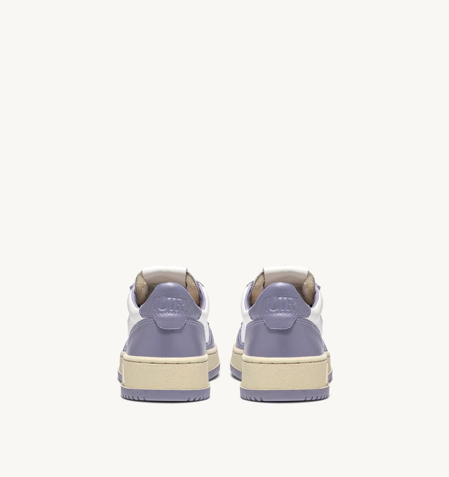 Medalist^AUTRY Two-Tone Medalist Low Sneakers In Leather Color White And Lavender