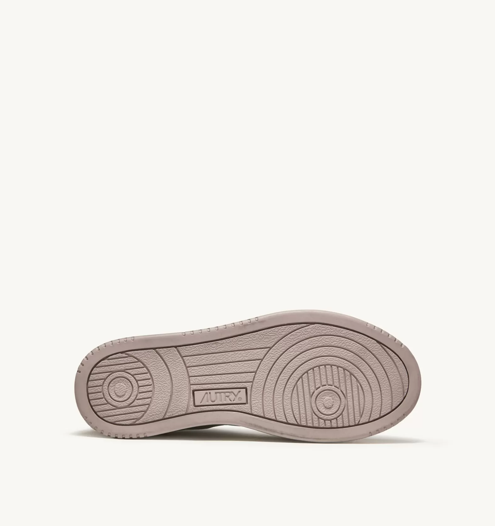 Medalist^AUTRY Two-Tone Medalist Low Sneakers In Leather Color White And Mushroom