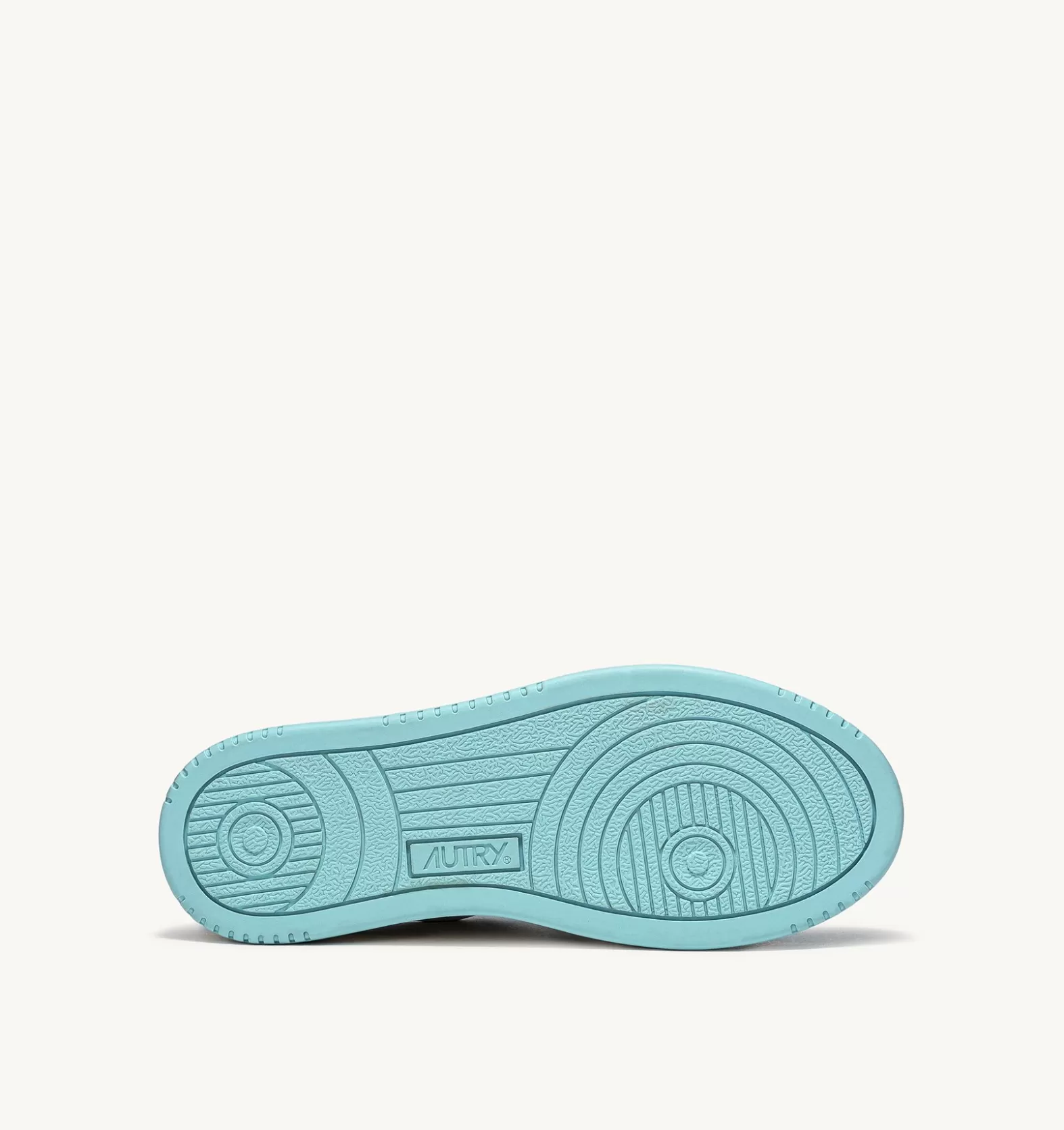 Medalist^AUTRY Two-Tone Medalist Low Sneakers In Leather Color White And Turquoise