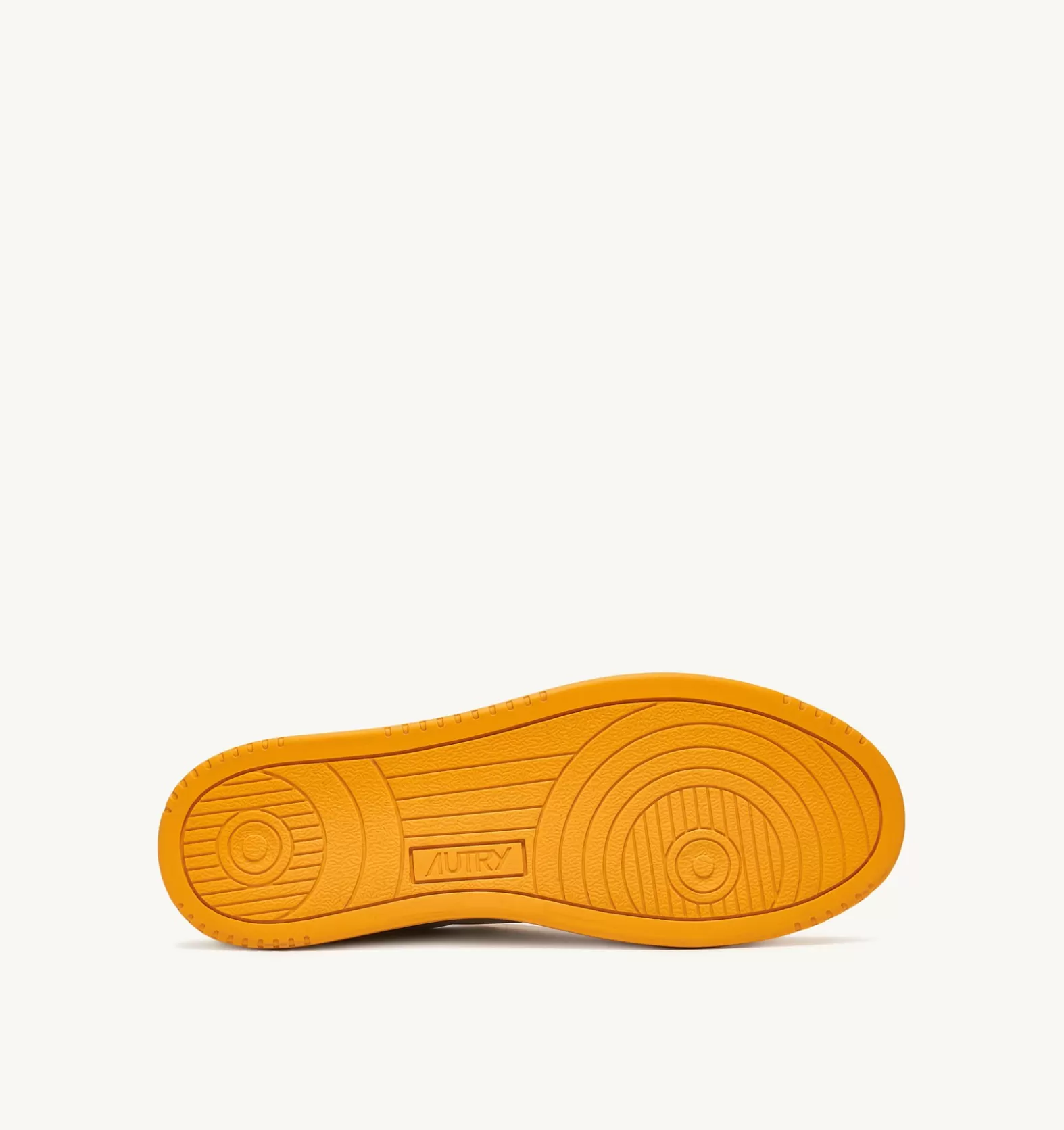 Medalist^AUTRY Two-Tone Medalist Low Sneakers In Soft Goatskin And Frayed Canvas Color White And Mango