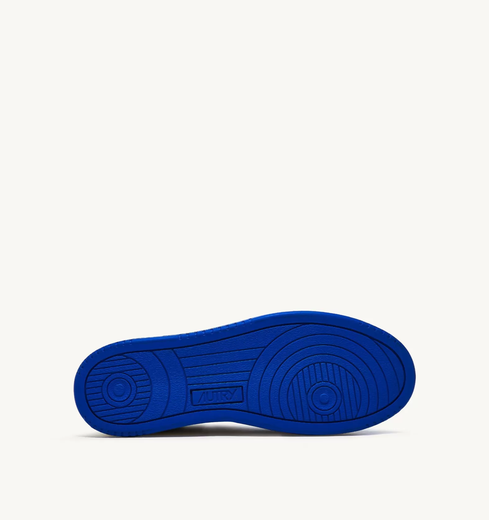 Medalist^AUTRY Two-Tone Medalist Mid Sneakers In Leather Color White And Prince Blue